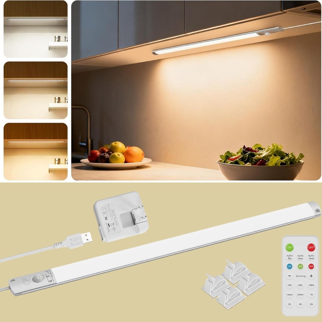 LED Unterbauleuchte – Trådlös skåpbelysning med rörelsesensor och fjärrkontroll